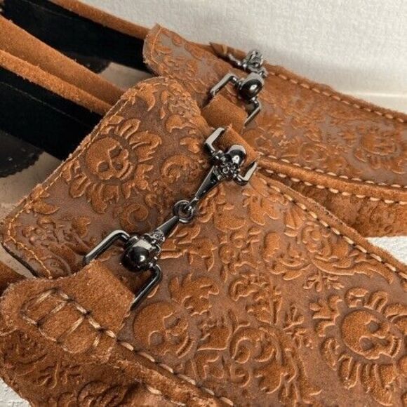 Robert Graham Tequila Paisley Embossed Driving Loafers Moccasins Men Size 8 - Picture 8 of 15